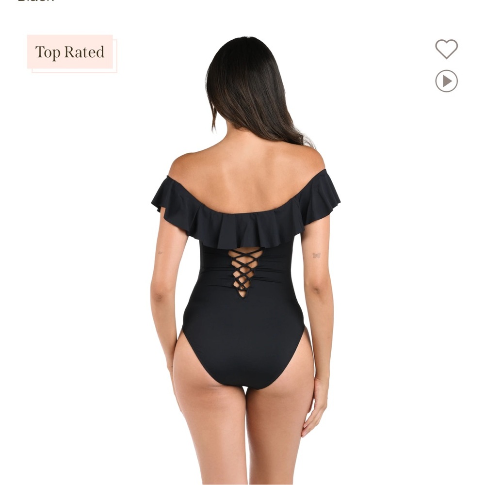 La Blanca island goddess one piece black size 8